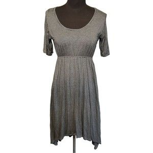 Soma Soft Jersey Hi Low Dress Size Small Stretchy Black White